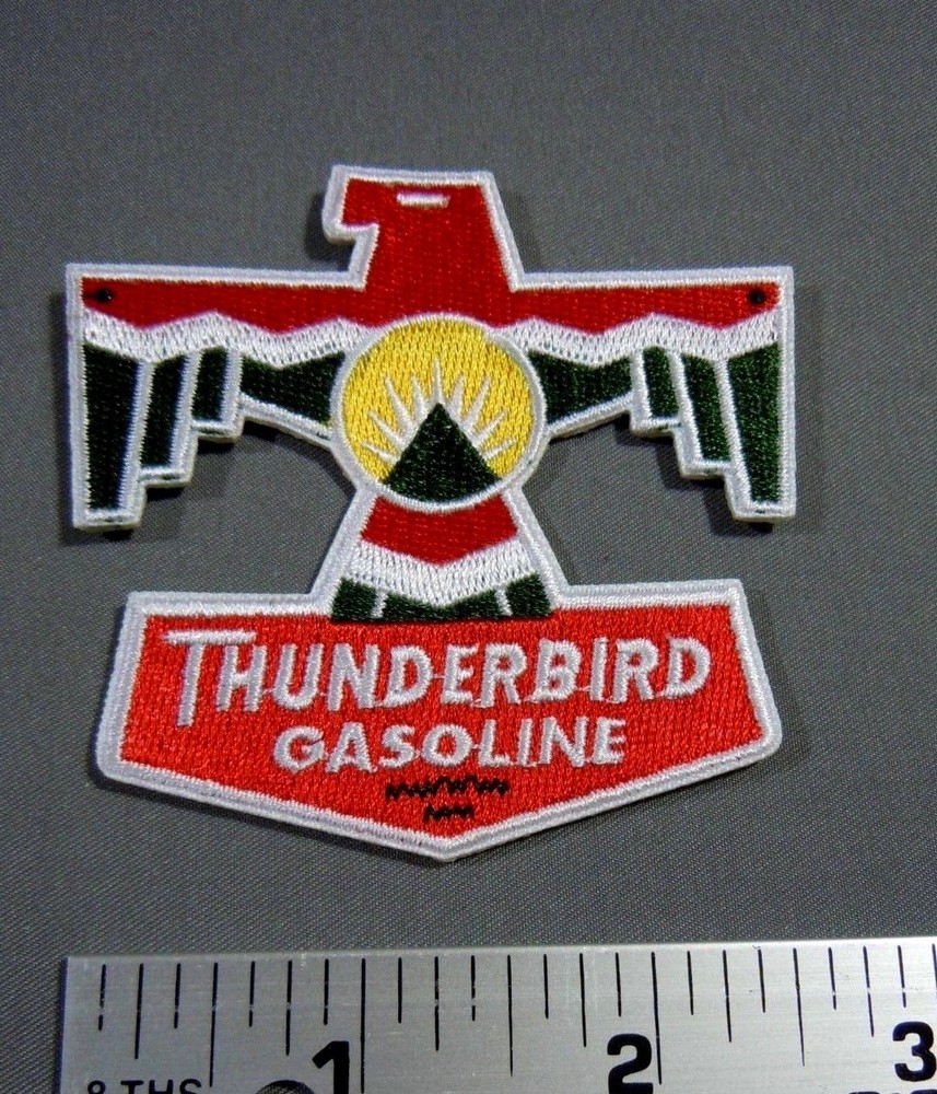 THUNDERBIRD GASOLINE Embroidered Iron On Uniform-Jacket Patch 3"