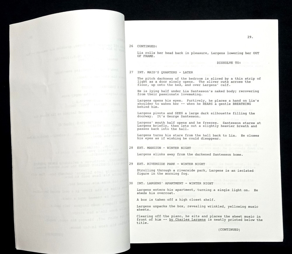 Outer Limits Unproduced Script “Lost Songs” 1996 W / COA