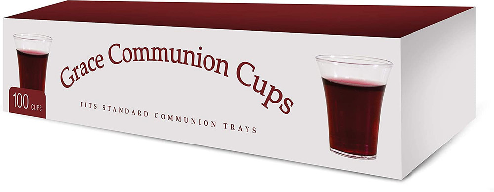 Grace Communion Cups - Disposable Plastic 100 per box - Fits Standard Holy Commu