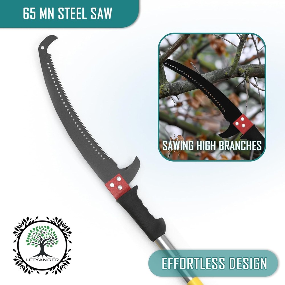 Pole Saws for Tree Trimming, 7.3-27 Ft Extendable Tree Trimmers Long Handle Prun