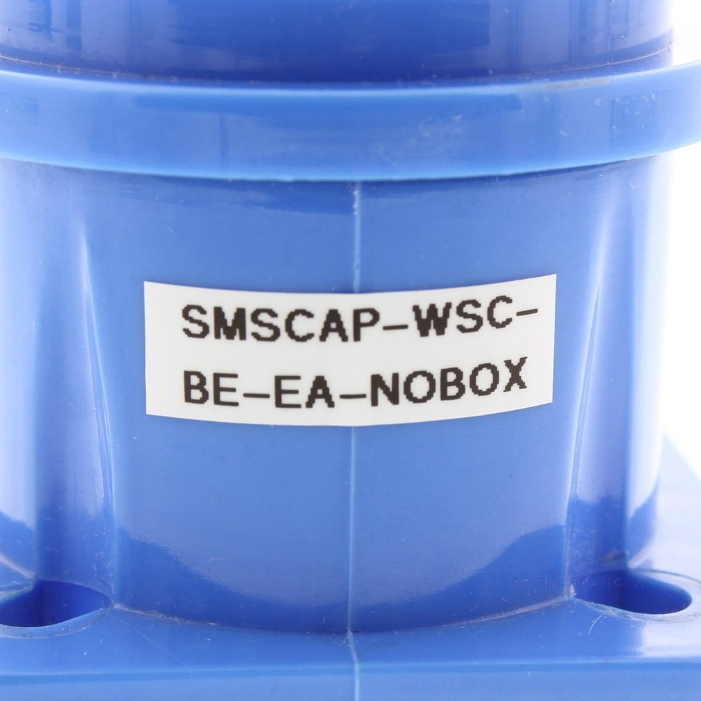 Blue Molded Panel Mount Snap Back Cover Protective Cap