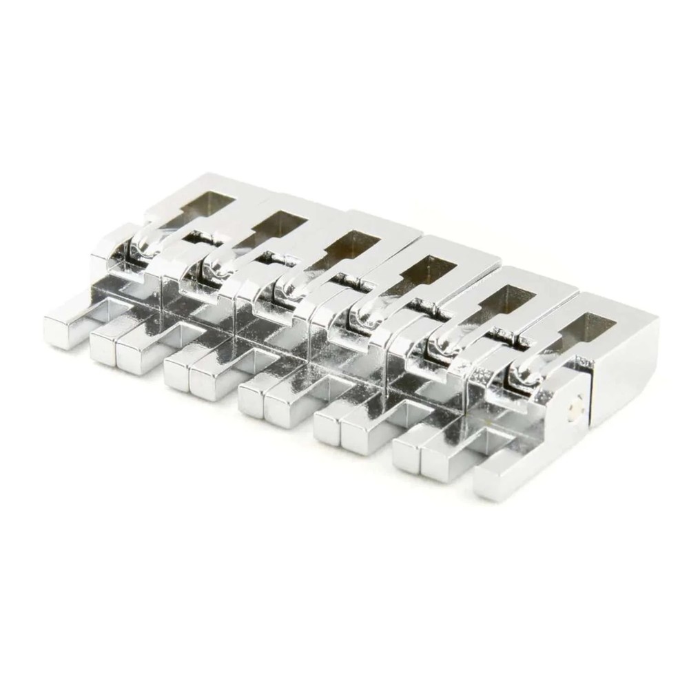 Genuine Floyd Rose Custom Radius 10" Original Saddle Set (6) Chrome
