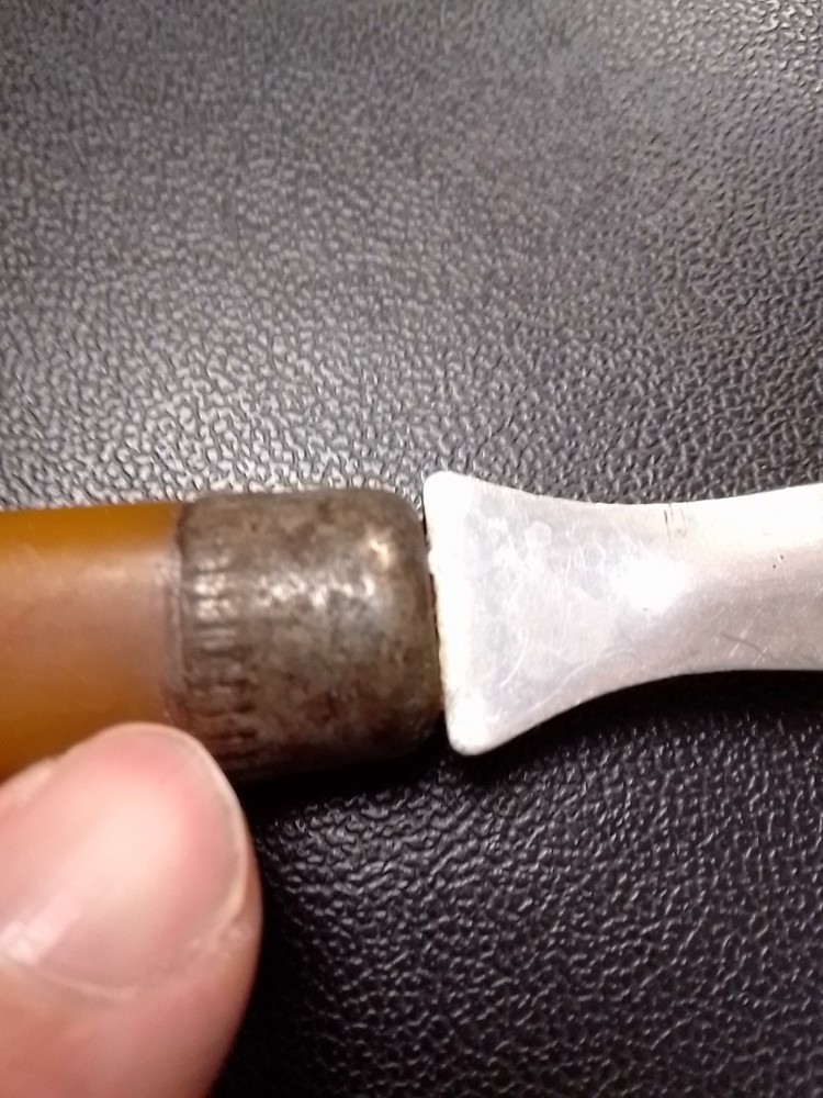 Bakelite Meat Fork Marbled Stainless
