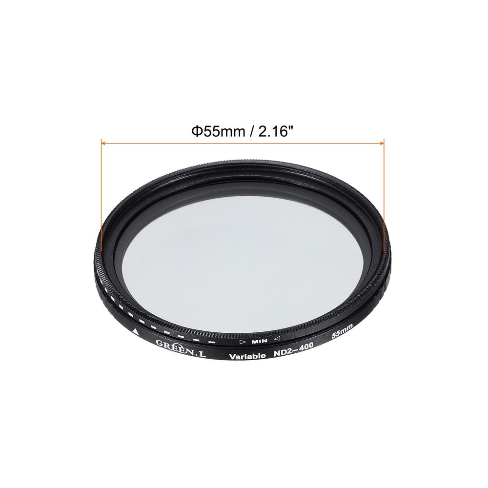ND2-400 Lens Filter Variable Neutral Density Lens Filter 55mm