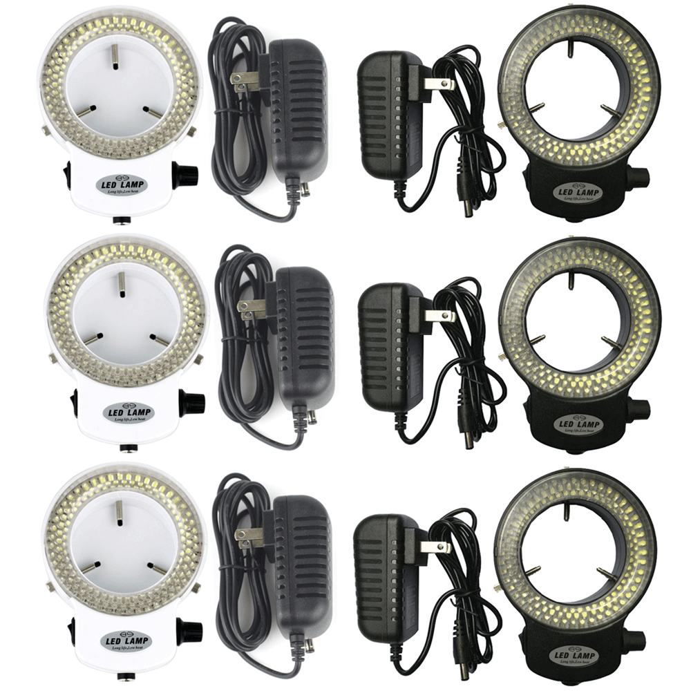 144 LED Bulb Microscope Ring Light Illuminator Adjustable Bright Lamp Wholesale