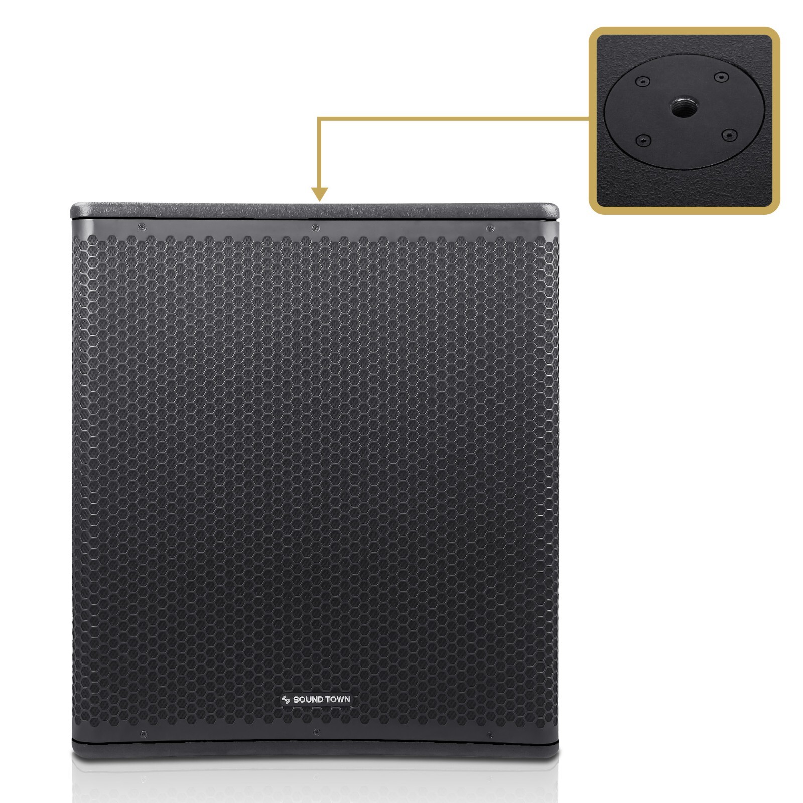 Sound Town 18" Powered PA DJ Subwoofer 2400W Class-D w/ LPF (METIS-PRO18AS)