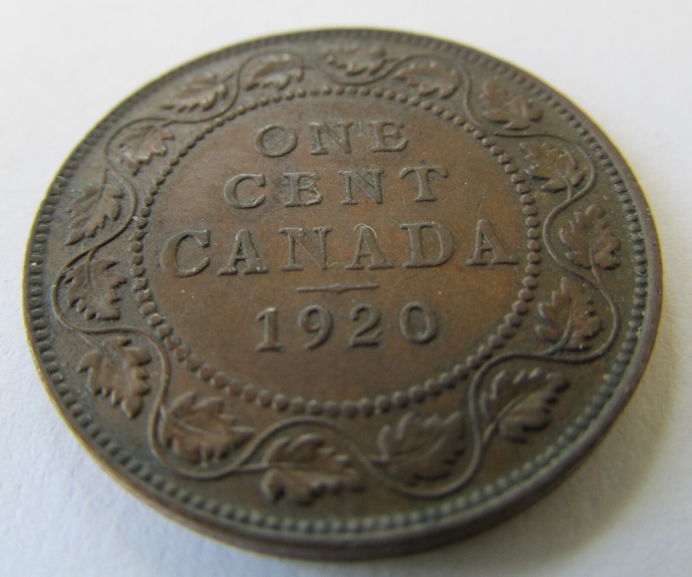 1920 Canada Large Cent George V, KM #21