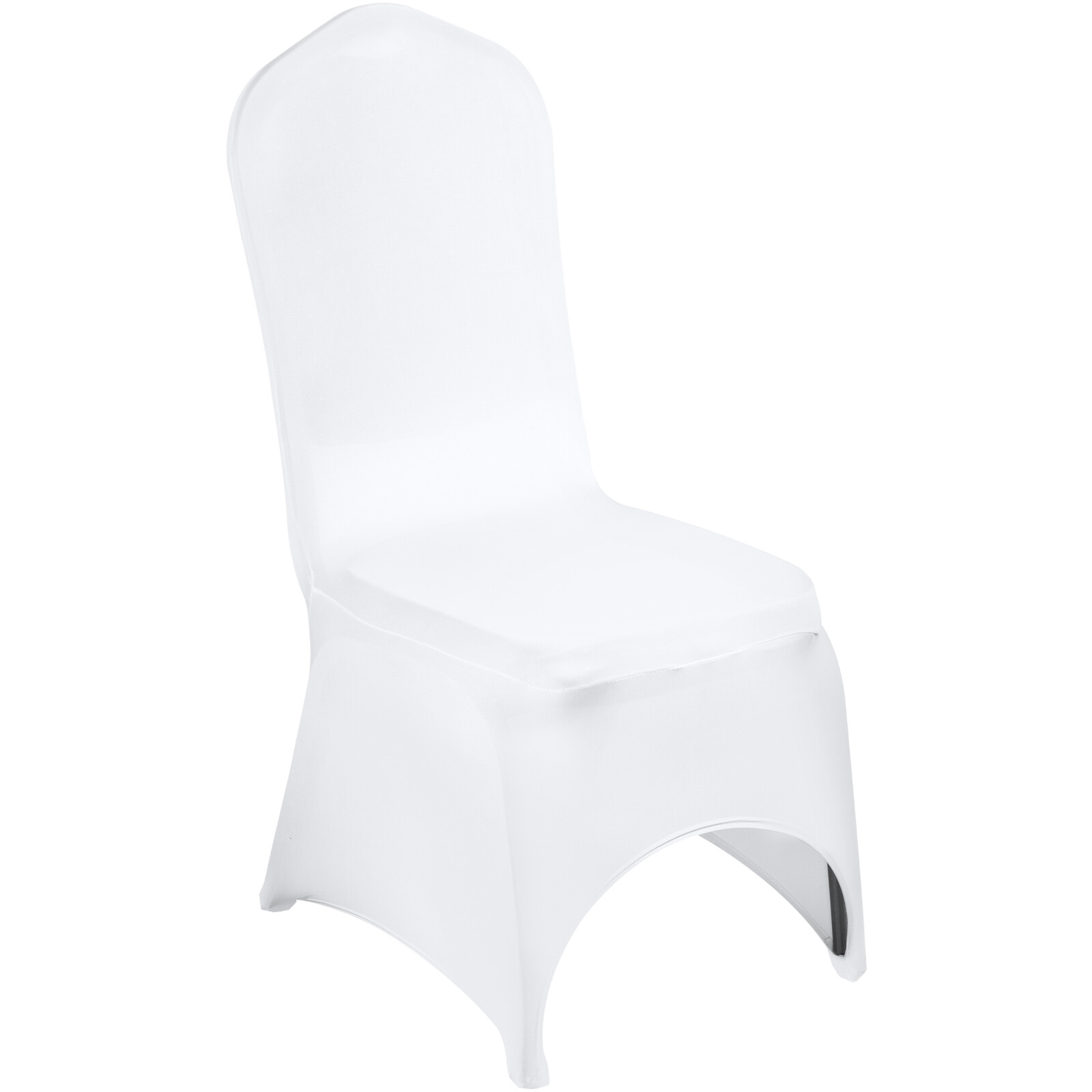 VEVOR 50 PCs White Spandex Chair Covers Wedding Banquet Party Ceremony Hotel Use