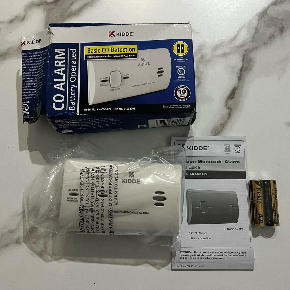 Kidde-CO Alarma Battery Operated-Basic Co Detection M.KN-COB-LP2