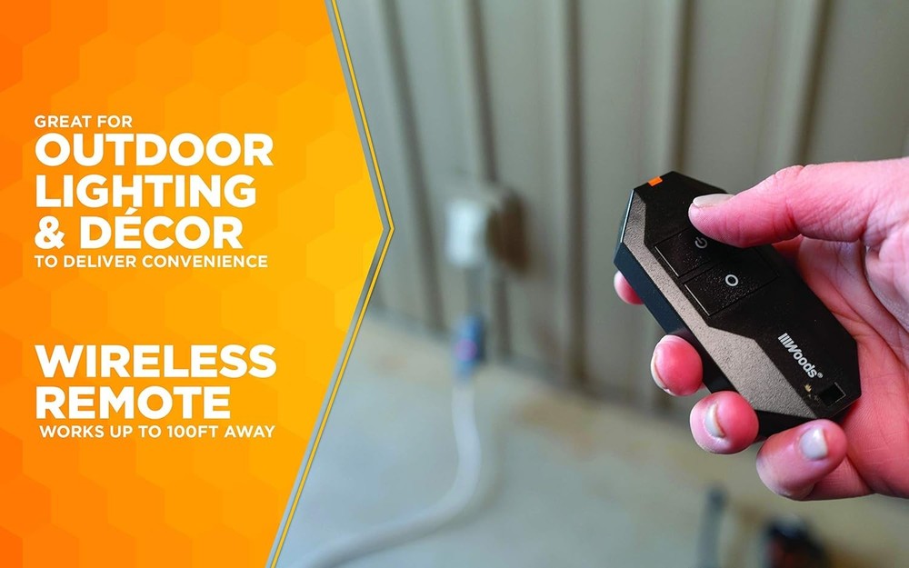 2 Pack Wireless Remote Control Outlet Kit - Convenient Lighting Controller