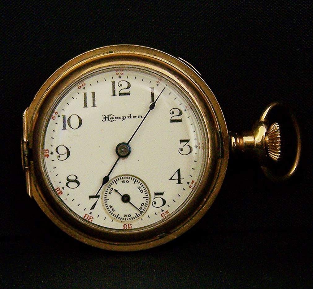 1911 Hampden Diadem 3/0s 15J Pocket Watch –Dueber Hunter Case