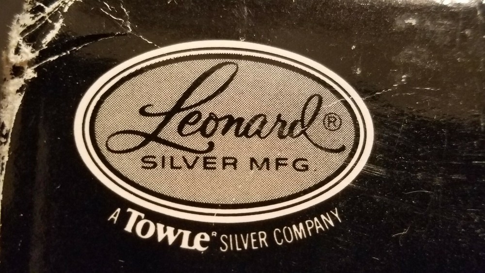 NEW IN BOX Jam Dish Leonard Silver Silver Plated & Crystal Ladle (MISSING SPOON)