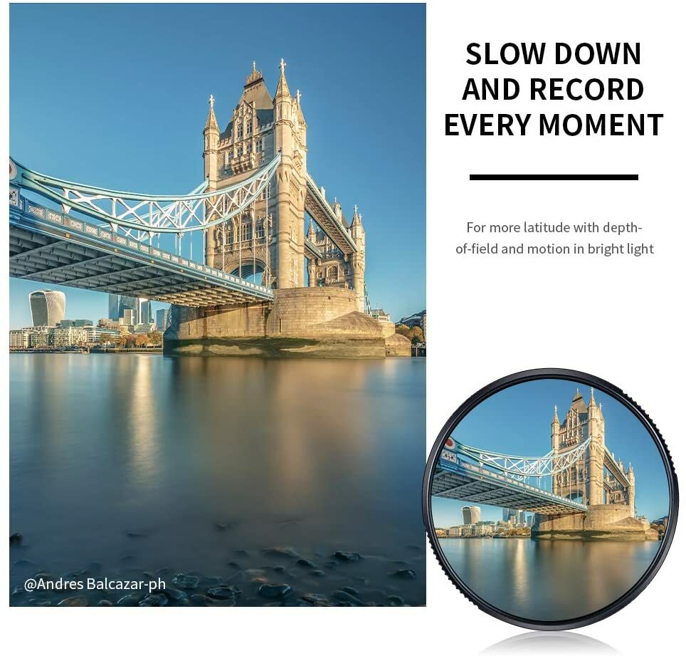 K&F Concept 49mm ND8 (3 Stop) Multi Coating Neutral Density Camera Lens Filter