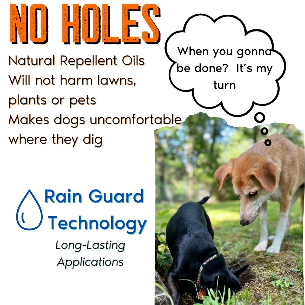 Stop Digging Dogs; Zone Protects No Holes Keeps Dogs Digging; Twin Pack Bundle