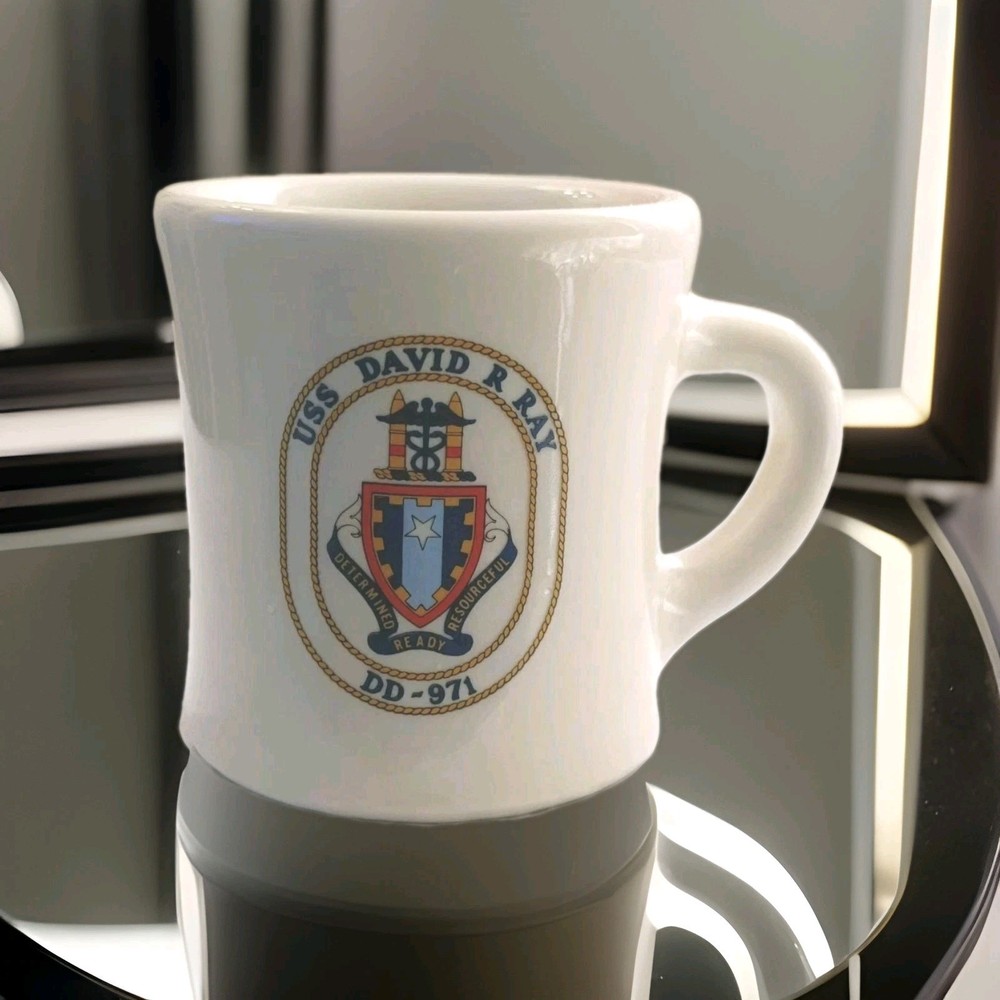 USS David R. Ray DD-971  PLANKOWNER  (Ceramic)