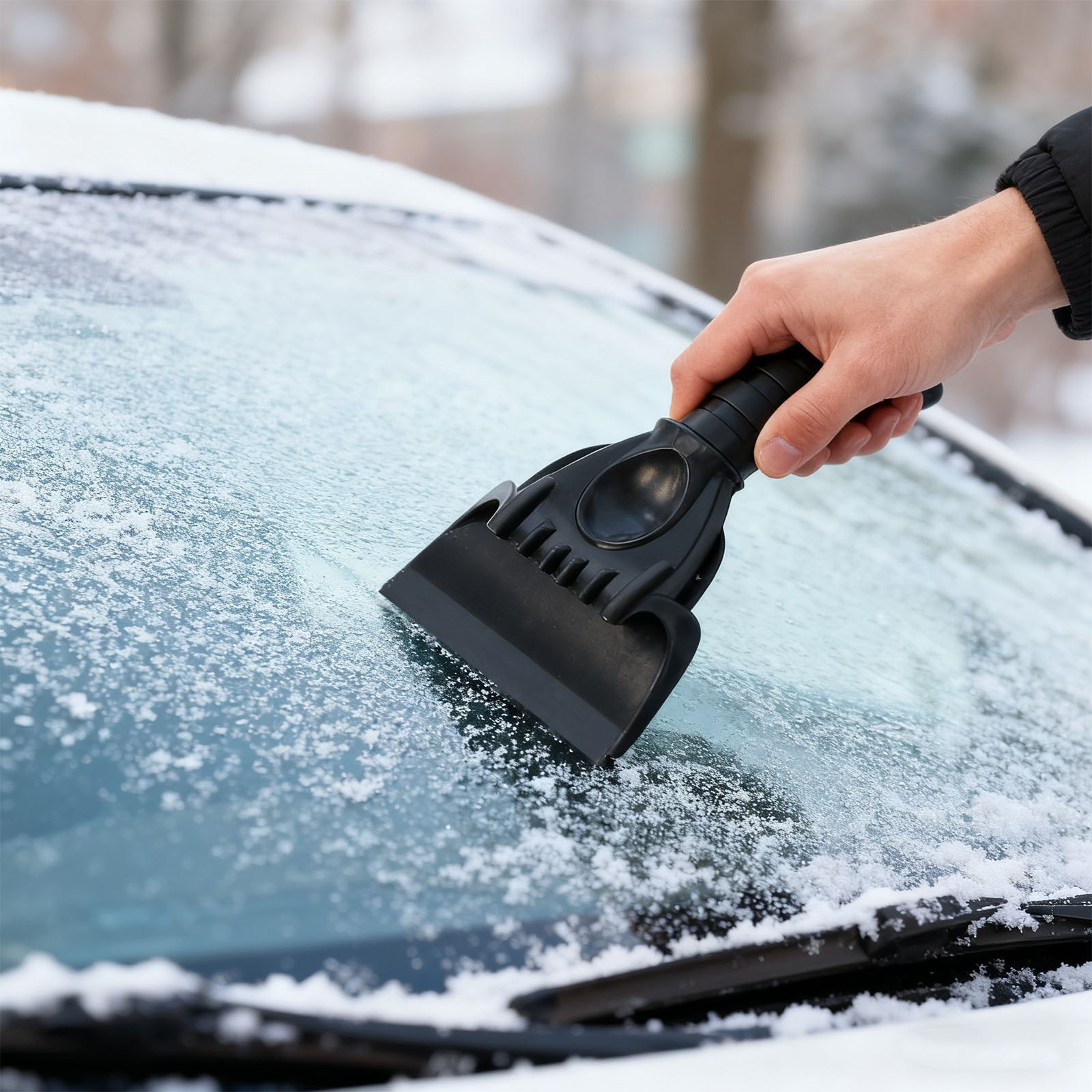 VortecSys 2-in-1 Snow Removal Tool with Telescopic and 360° Rotating Features