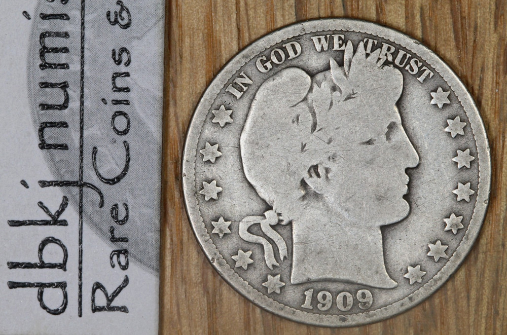 1909 O - Barber Half Dollar - G - Good