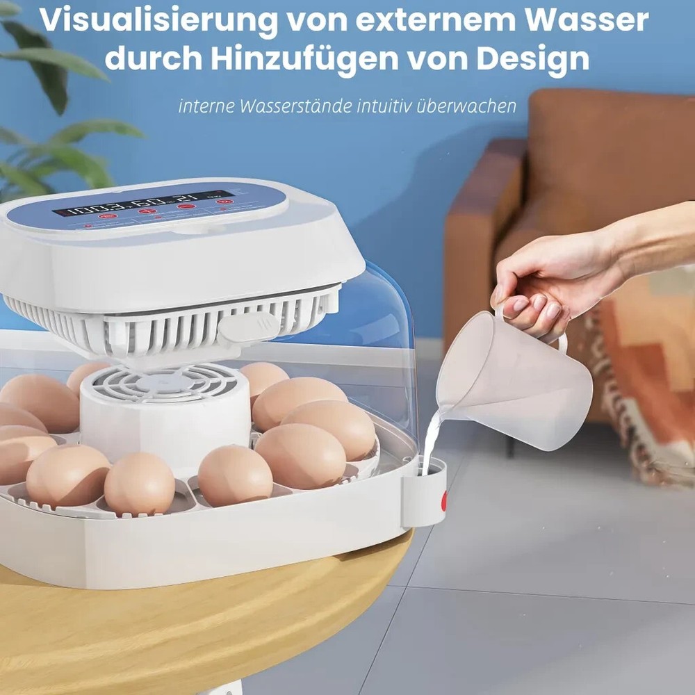 Incubators for Hatching Eggs, 12-24 Eggs Incubator with Automatic Egg Turning US