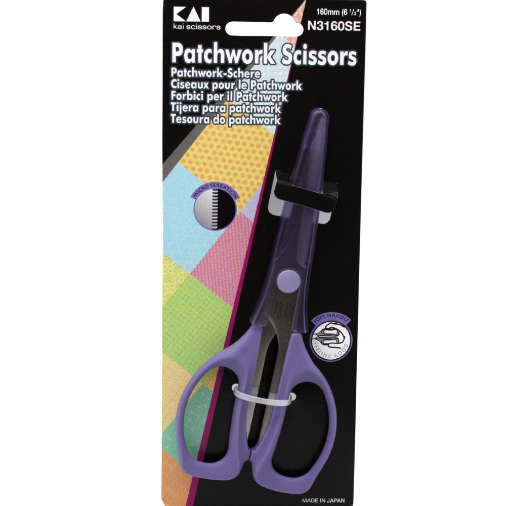 Kai N3160SE 6-1/3" (160mm) Patchwork Scissors Shears