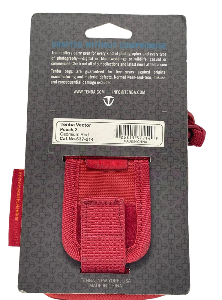Tenba Vector Pouch 2 for Camera, Cadmium Red
