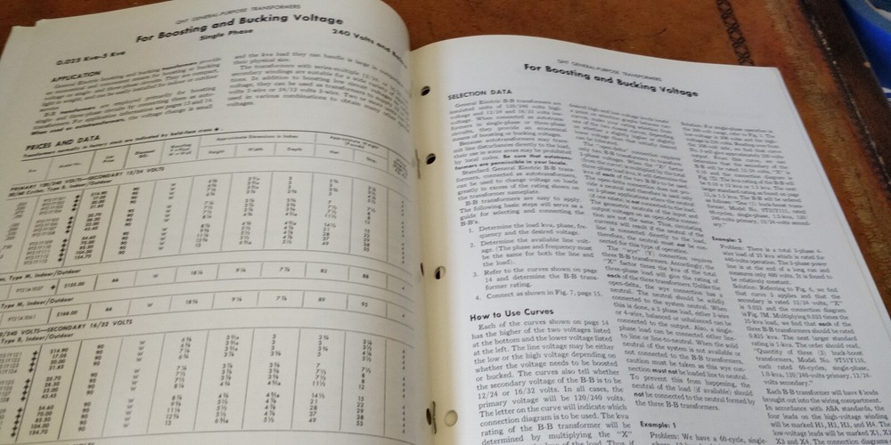 1963 ~ General Electric ~ Dry-type Transformers ~ Catalog Specs Buyers Guide