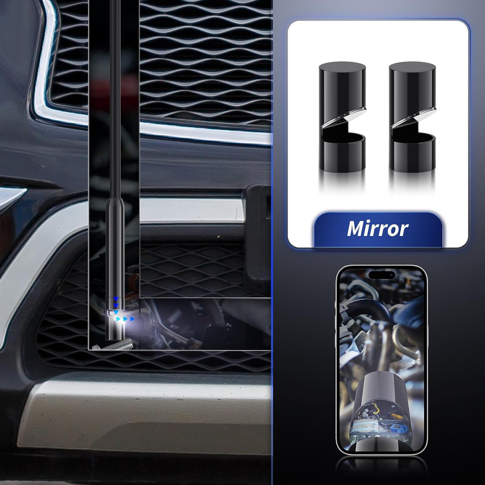 Endoscope 4-Piece Accessories Hook Magnet Side View Mirror Set, 8-Piece Accessor