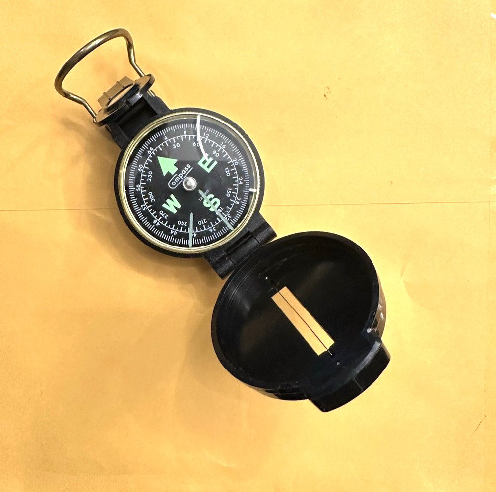 Vintage Engineer Lensatic Compass Directional Hiking Navigation
