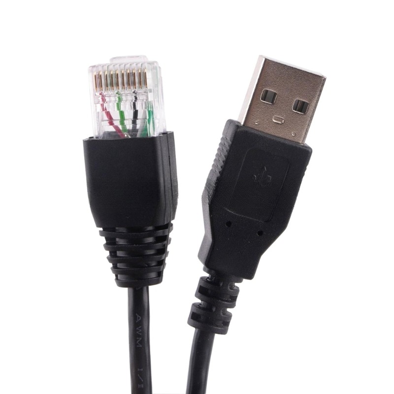Stable USB to RJ50 Cable for Data Centers Cost Effective USB Consoles/Data Cable