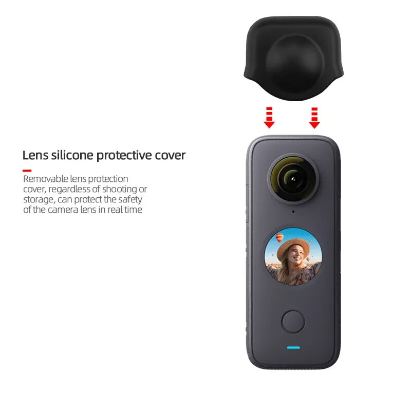 Silicone Lens Protective Cover Case For Insta360 ONE X2 Panorama Camera