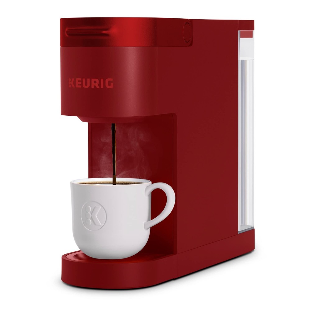 Single Serve Coffee Maker, 3 Brew Sizes, Multistream Tech, 46oz Reservoir, Red