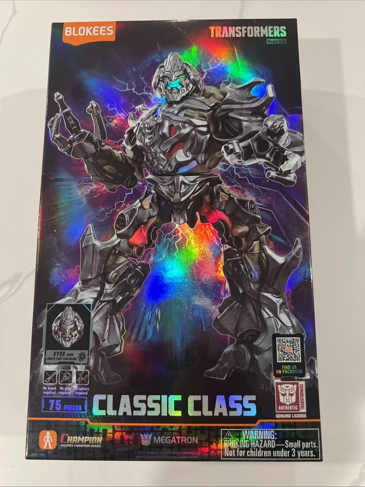 Transformers Blokees Classic Class 10 Megatron Model Kit Action Figure New 75 pc