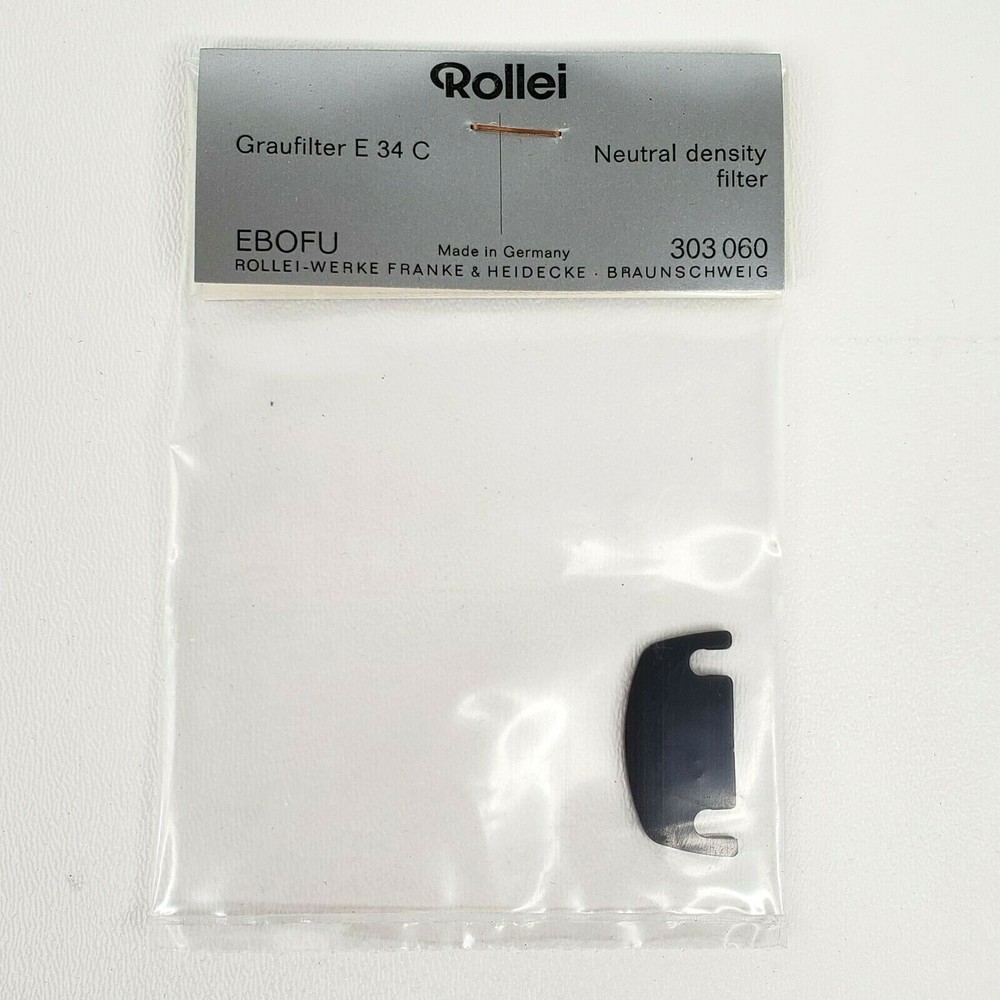 Vtg Rollei +2 Graufilter E 34 C Neutral Density Filter Camera Accessory Germany