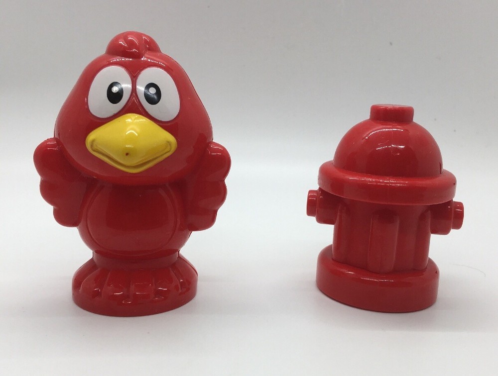 Vtech Smartville 3-2-1 Rescue Fire Station Replacement RED BIRD & FIRE HYDRANT