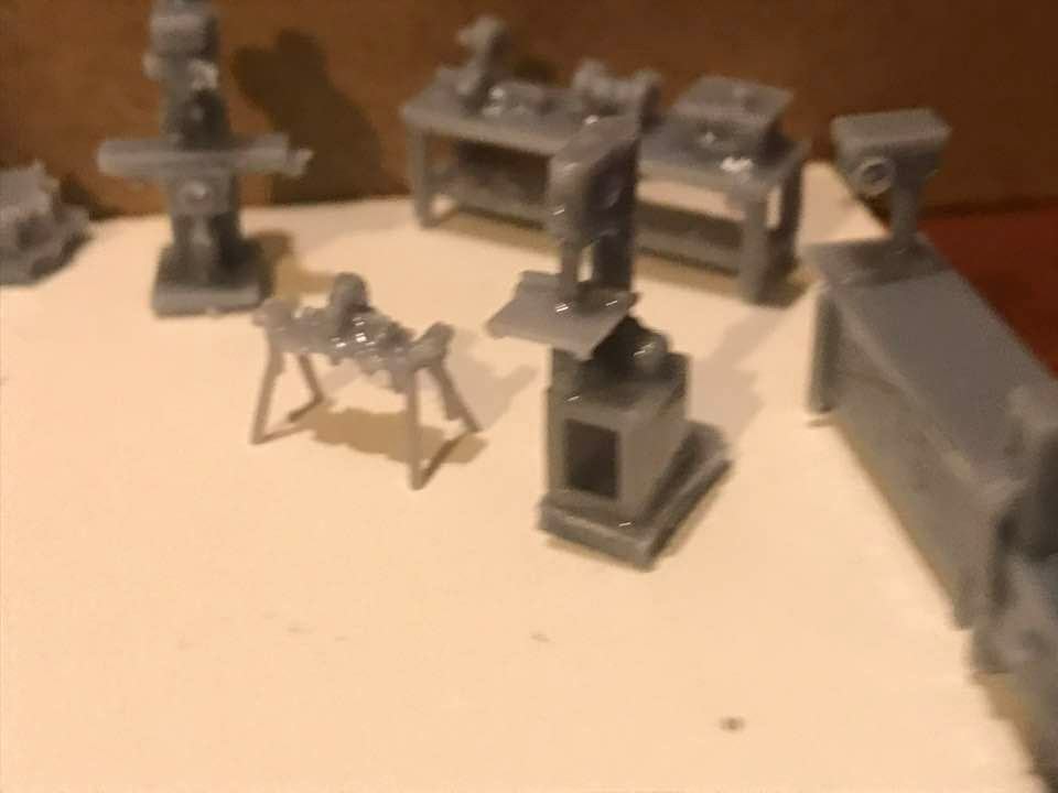 Ho 1/87 Scale Workshop Machinery Big Set