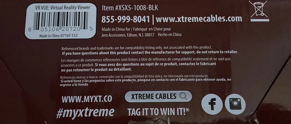Xtreme VR VUE II Virtual Reality Viewer for Mobile Phones