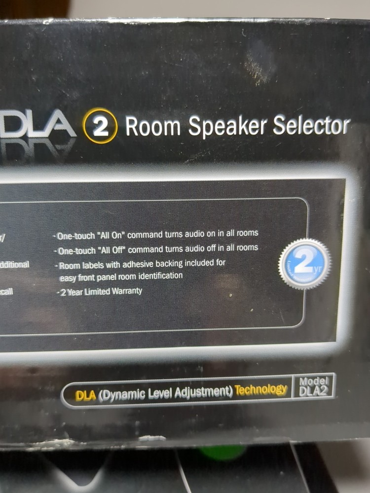 ATON DLA2 Multi-Zone 2-Room Speaker Selector RF Remote 200ft Open Box