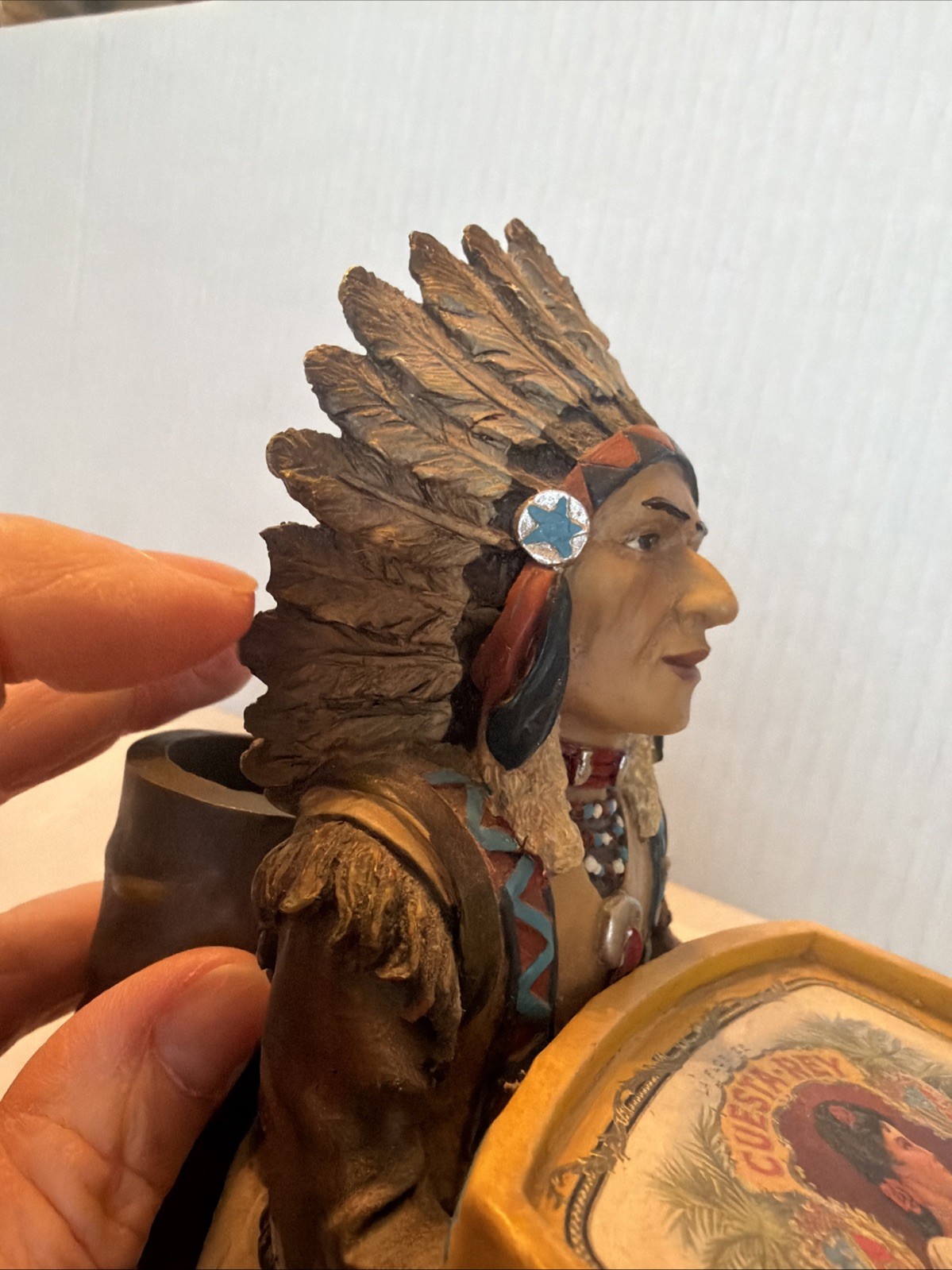 CUESTA REY LIMITED EDITION CHIEF COPPER PENNY COLLECTIBLE CIGAR STORE INDIAN