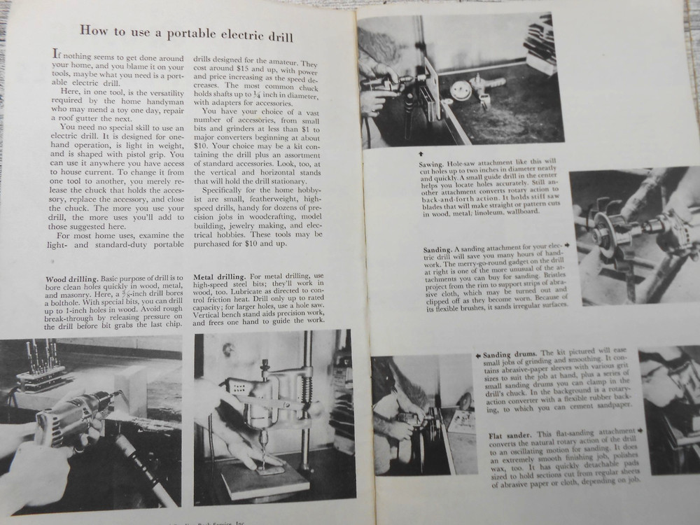 Better Homes and Gardens Tips On Using Power Tools REPRINT