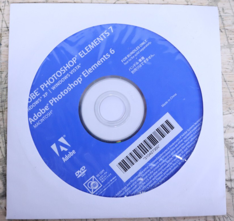 Nice Used Original Adobe Photoshop Elements 7 -  In Sleeve W/ Registration Code