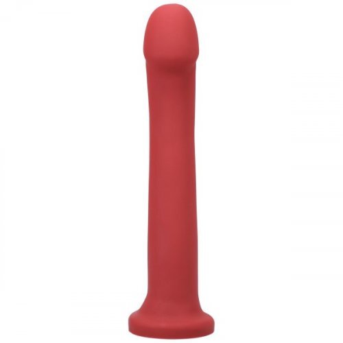 Tantus Hook Smooth Dildo - Ruby