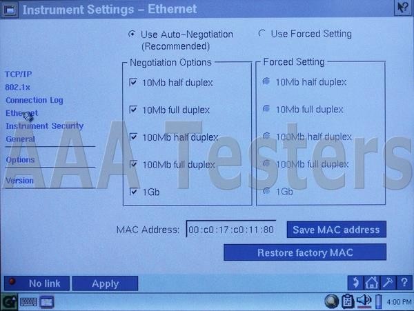Fluke Networks EtherScope Series I Network Assistant w/ LAN Option