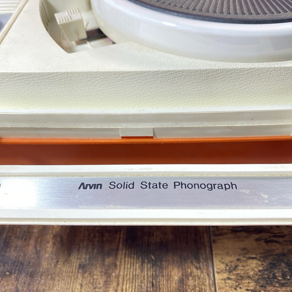 Arvin Solid State Phonograph Orange Read Description