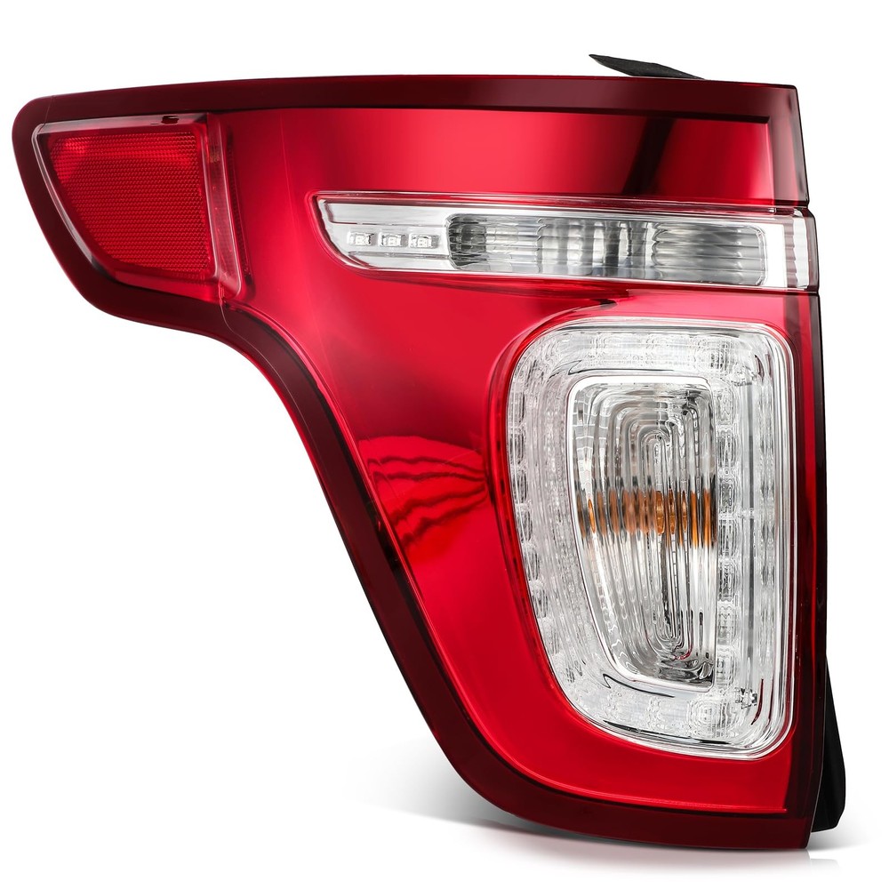 Taillight Assembly Left for Explorer 2011-2015 BB5Z13405C Red Clear