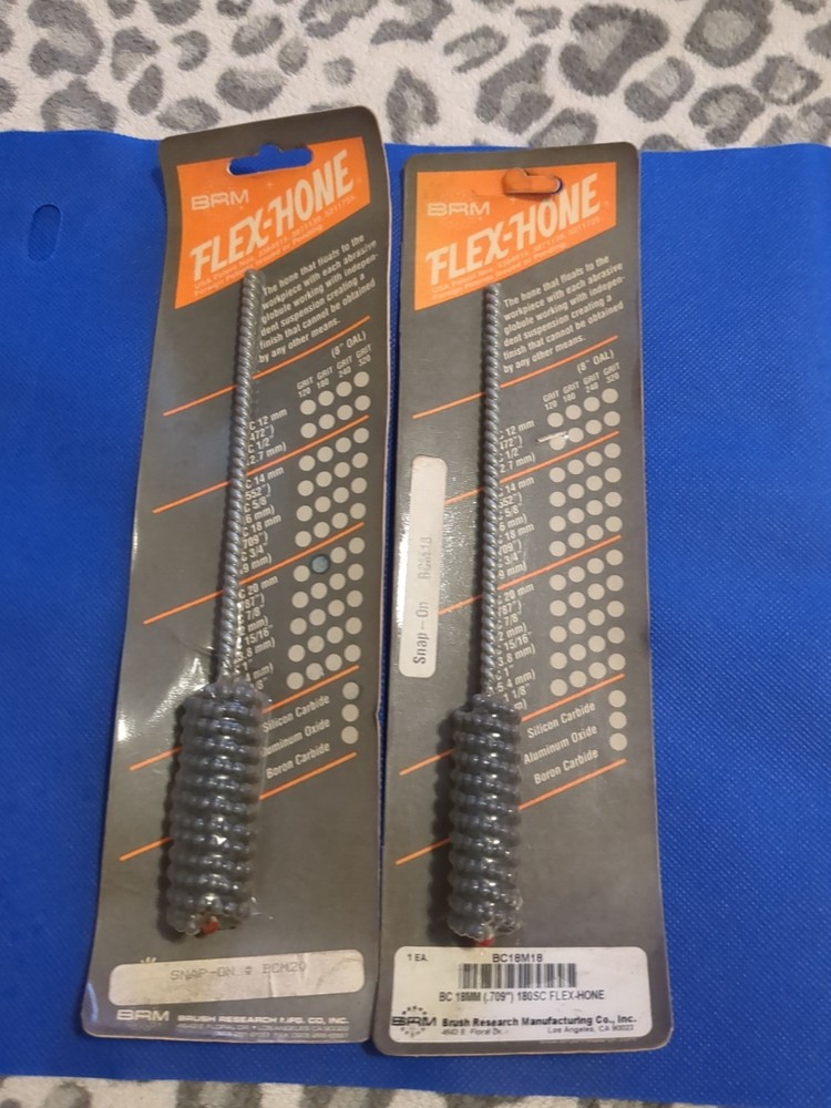 New BRM BCM18 BC 1" 180SC Flex Hone Brush & BCM20 180SC