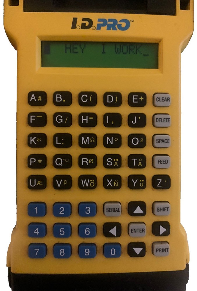 BRADY ID PRO LABEL MAKER