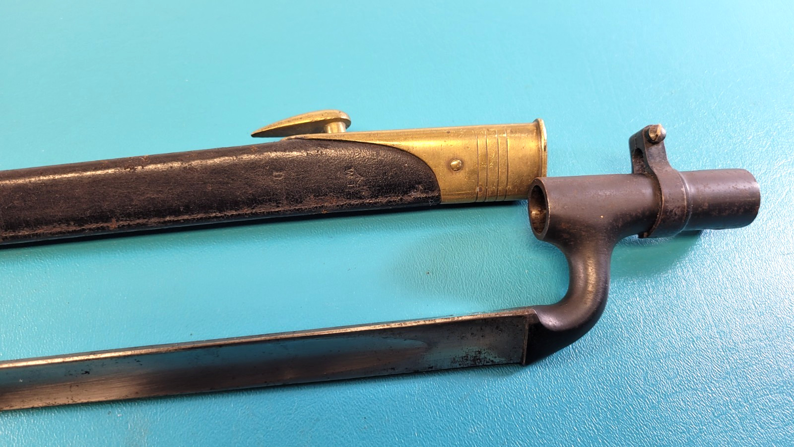 English Pattern 1895 Martini Enfield Socket Bayonet + Scabbard TR876