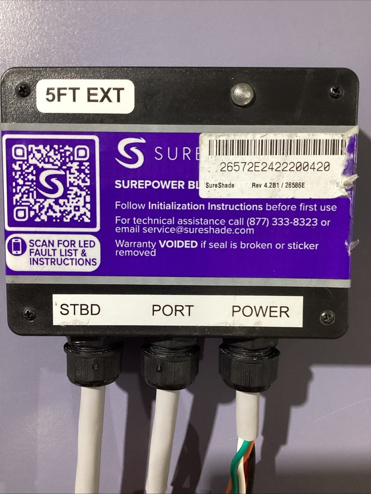 SureShade Surepower Control Box - 5ft Extension - 26586E