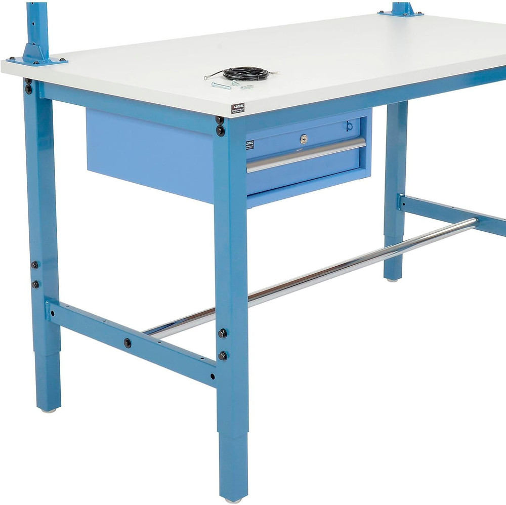 72" W X 36" D Workbench, 1-5/8" Thick ESD Laminate Square Edge