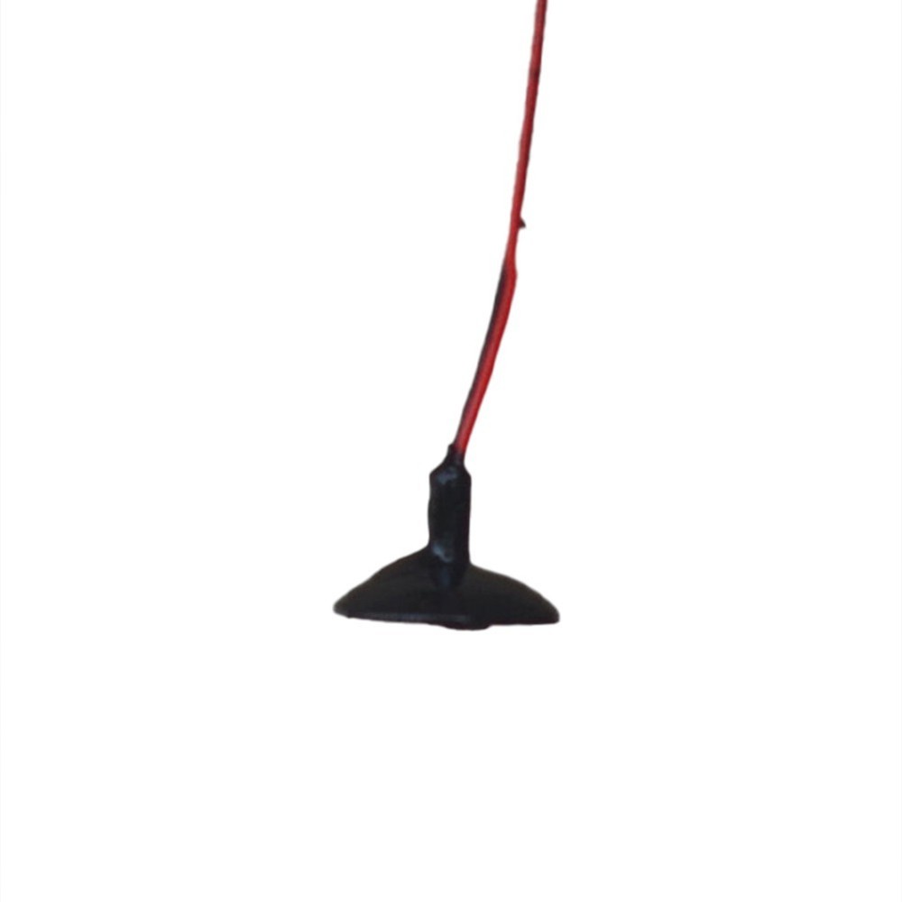 Model Train Scenery Decorations 10 Pack Black Wall Light LED Ceiling Lamps