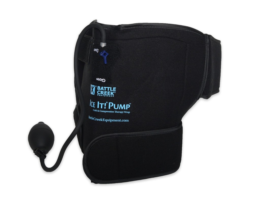 Ice It! Pump Cold Compression Therapy Wrap Shoulder Knee Hip Ankle Post Surgery